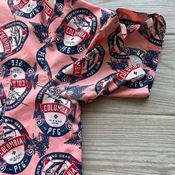 Columbia PFG Trollers Best Men XXL Vented Sorbet Holiday Spirits Shirt - Picture 9 of 11